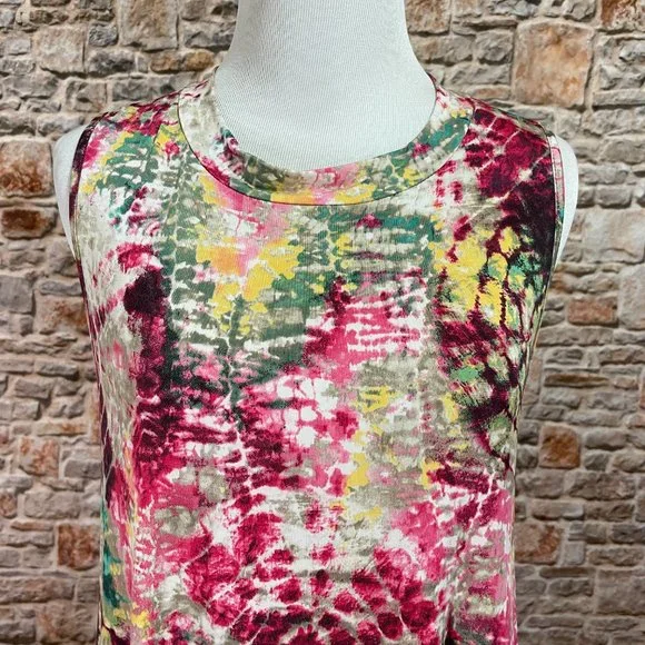 NWT Tie Dye Sleeveless Swing Dress - Picture 6 of 9